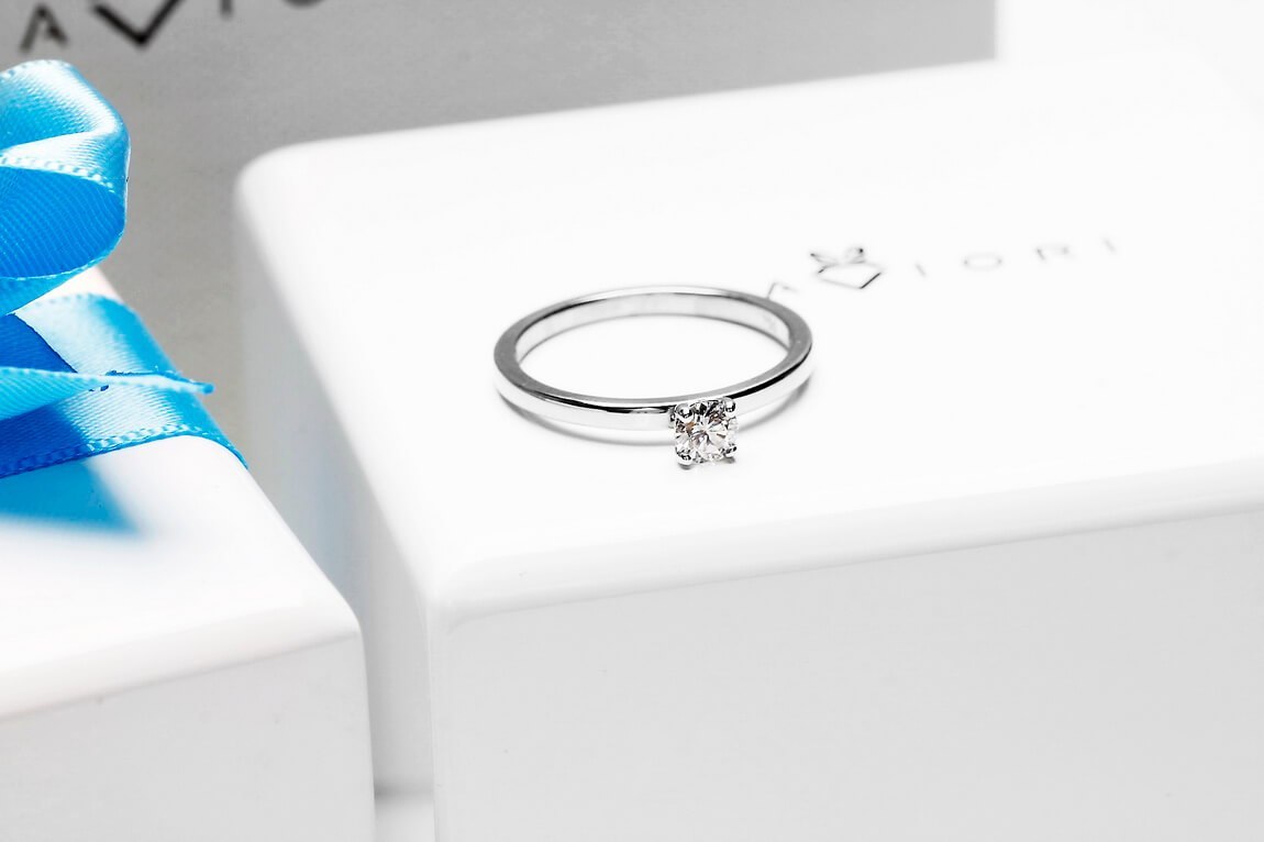 Emaga Złoty pierścionek PBD2500 - Diament